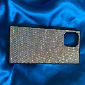 Sparkly Silver Hard Shell Phone Case